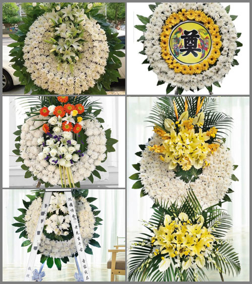 湖南永州道县白芒铺镇人和圩村花圈速递